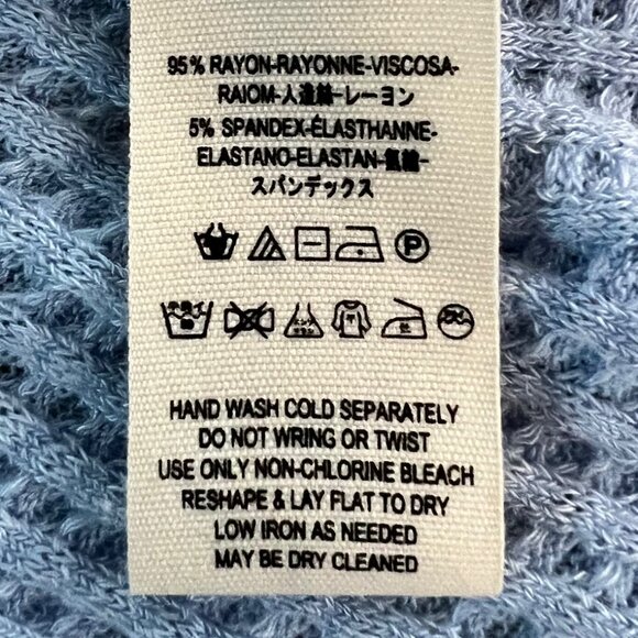 🆕We the Free Swing It Cowl Neck Thermal Tank Top Light Blue Sz L - Picture 7 of 7